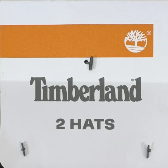 Timberland Dual-Tone Black and Tan Beanie Set - Picture 5 of 5
